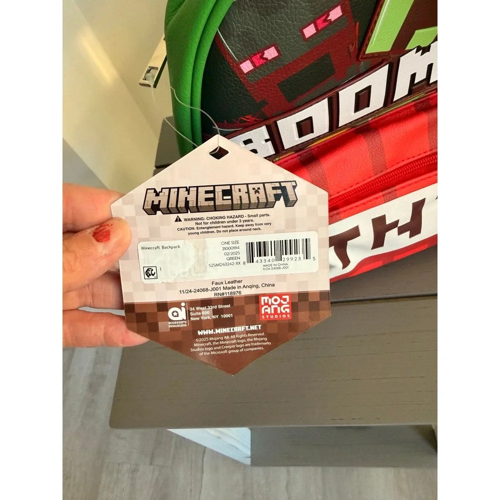 NWT Minecraft mini backpack‎ tnt mojang